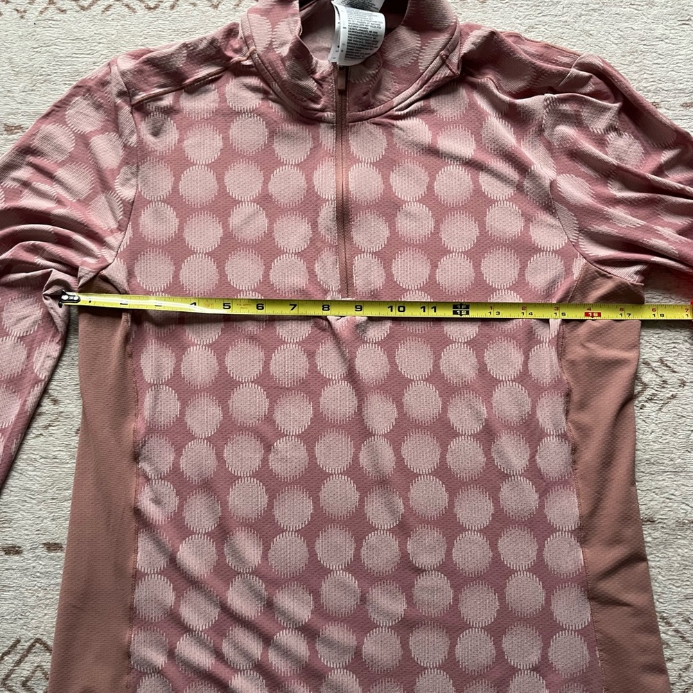 Adidas Ladies Ultimate365 Printed Quarter Zip Mock - Picture 3 of 7